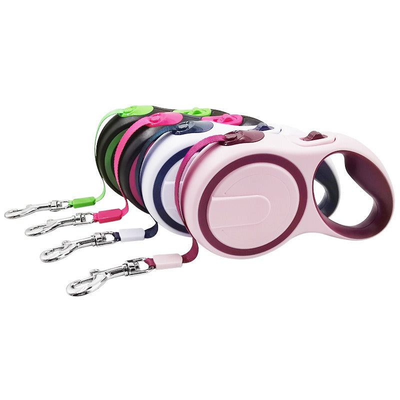 Laisse Rétractable Automatique pour Chien – Solide et Confortable pour Chiens Moyens et Grands